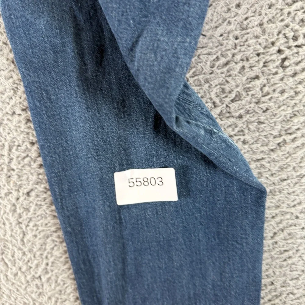 Rohm Jeans Mens 36x30 Blue Cotton Denim Straight Slim Fit Faded Workwear Stretch